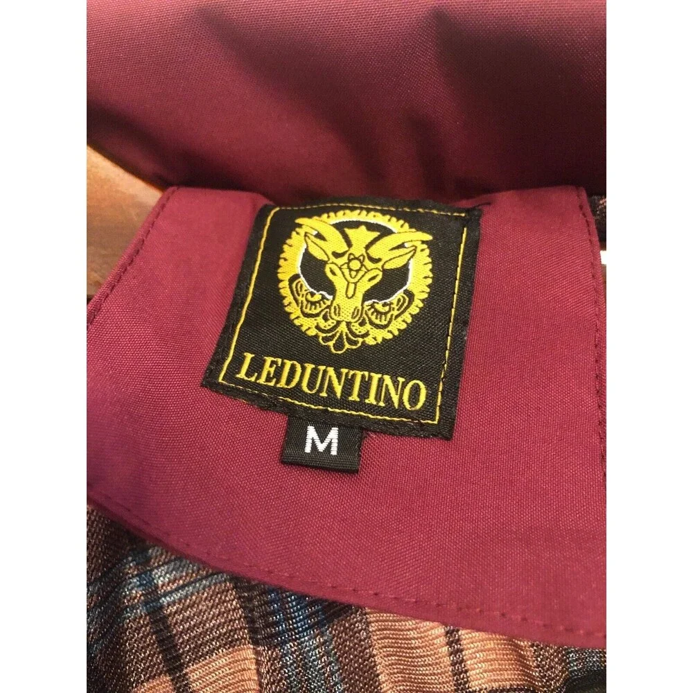 Leduntino Find Your Own Way‎ Windbreaker Hooded Waterproof Jacket Maroon Med.